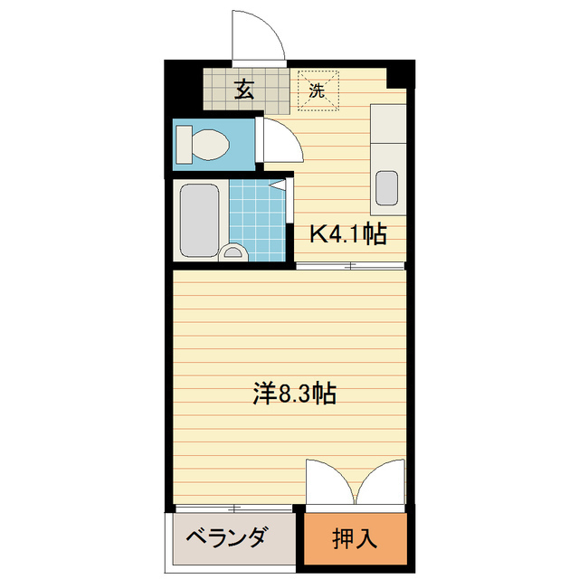 ベル有沢の間取り