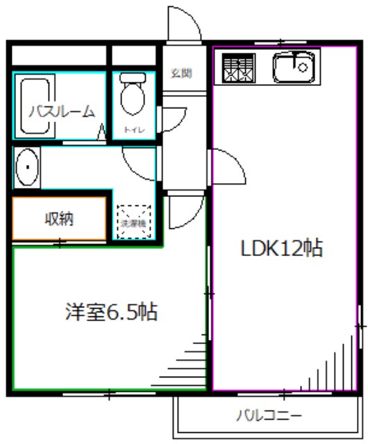 杉並区今川のマンションの間取り