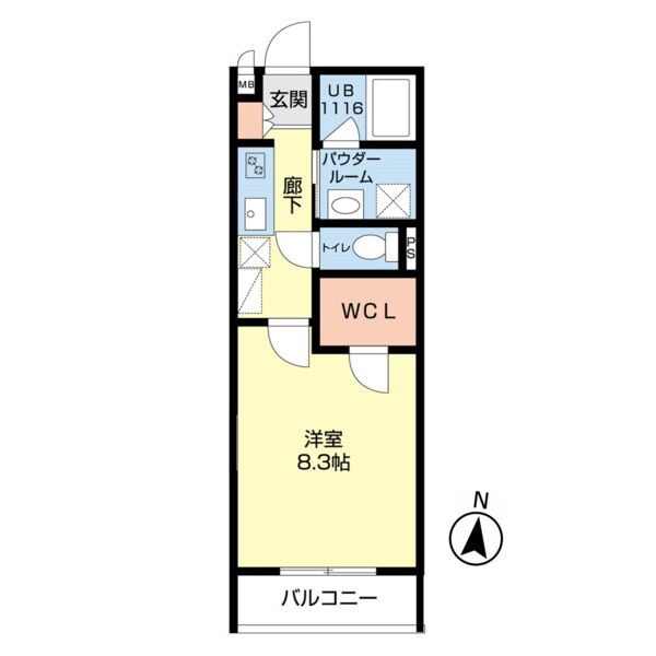 名古屋市中川区花塚町のアパートの間取り