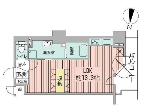 UURコート札幌南三条プレミアタワーの間取り