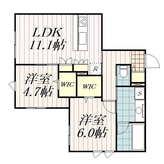 (仮称)稲毛区緑町メゾンの間取り