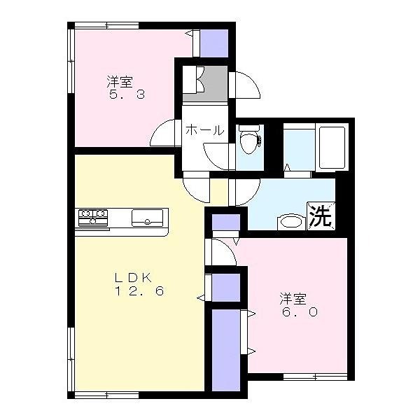 アビターレ請西南Eの間取り