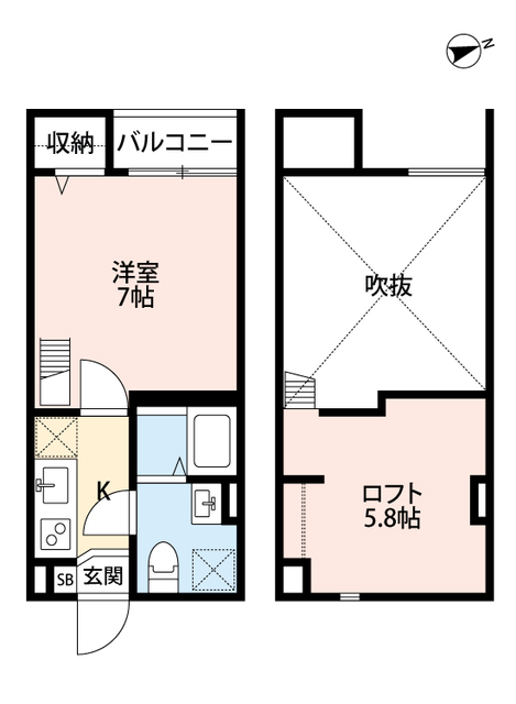 大阪市住之江区安立のアパートの間取り