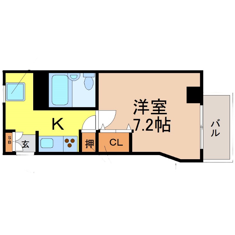 名古屋市中区大井町のマンションの間取り