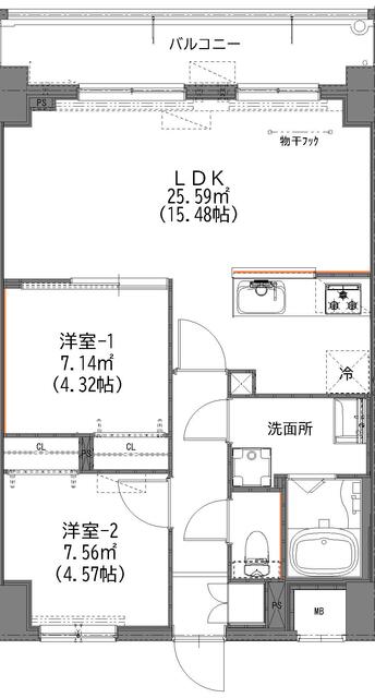 マイコート日野新町の間取り