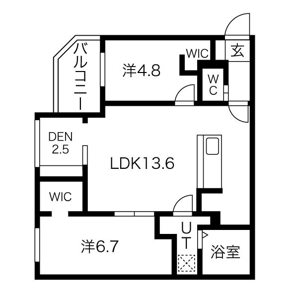 Ｒ－ｆｉｎｏ新さっぽろの間取り