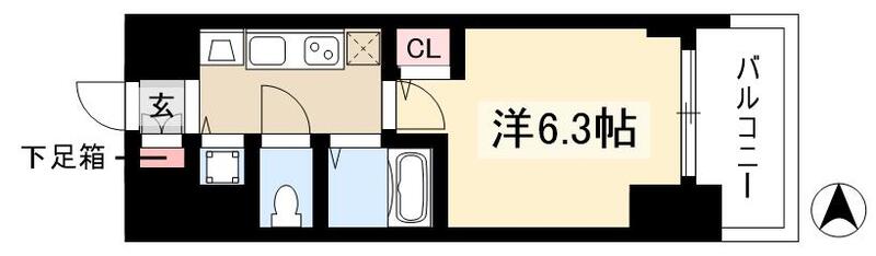 プレサンス金山グリーンパークスの間取り