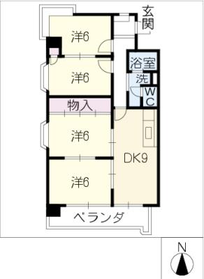 長良ＳＡＮＷＡマンションの間取り