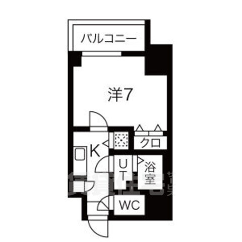 名古屋市昭和区鶴舞のマンションの間取り