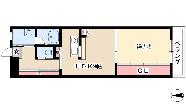 シティハイツシャンベールの間取り