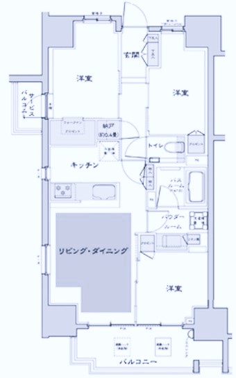 台東区浅草橋のマンションの間取り