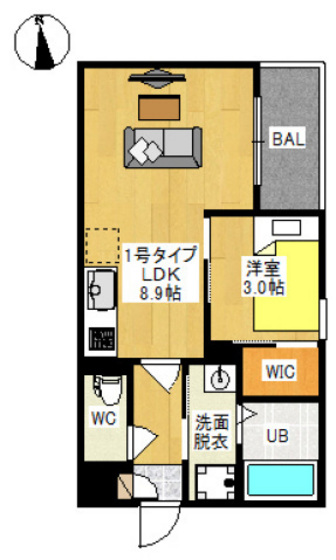 ＲＥＧＡＬＥＳＴ　十日市西町の間取り
