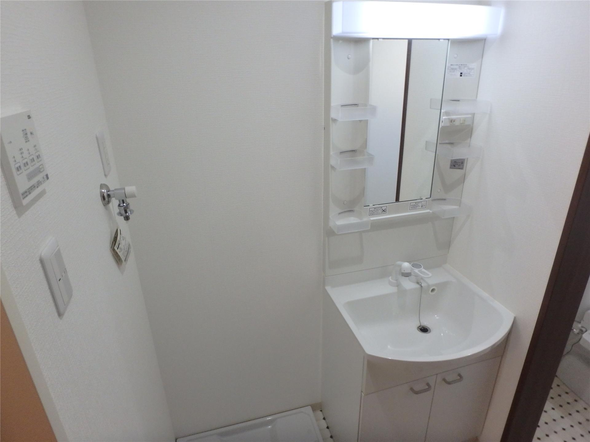 洗面設備　シャンプードレッサー付きです