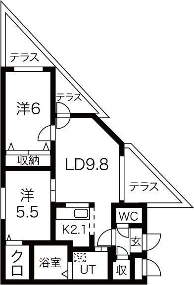 アオアクアN7の間取り写真