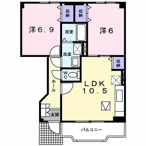 プリムヴェールの間取り