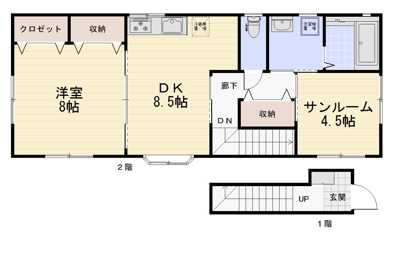 メゾンジュネスの間取り