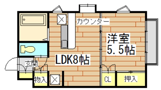 コーポラスFujiの間取り