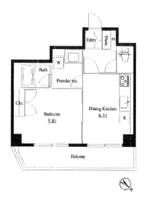 プライマル小石川の間取り