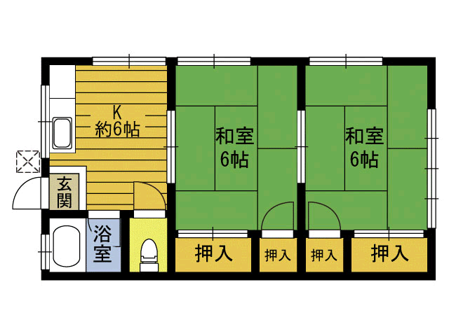 レガーロ南大分　弐番館の間取り