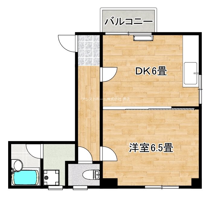 新在家マンションの間取り