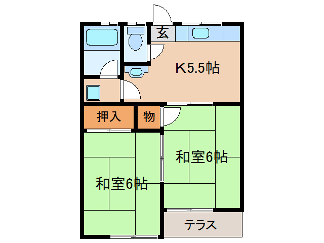 コーポパステルの間取り