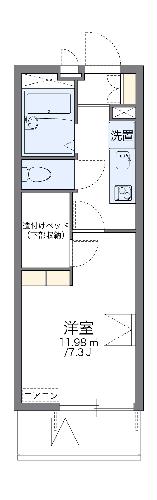 レオパレス仙港ＳＫIIIの間取り