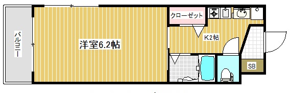 エステムコート神戸ハーバーランド前３コスタリティの間取り