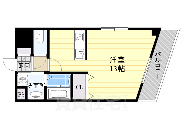 吹田市西の庄町のマンションの間取り