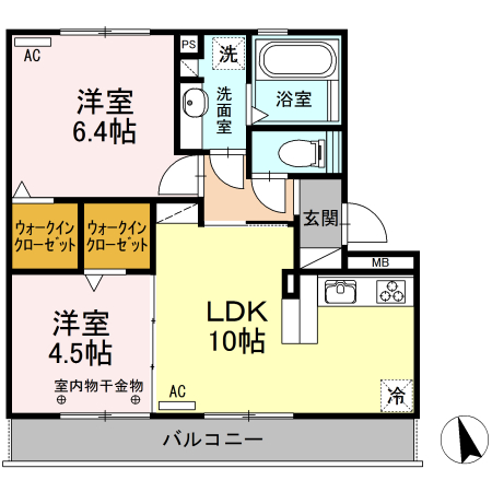 LA.LIBERTA Fuji（ラリベルタフジ）の間取り