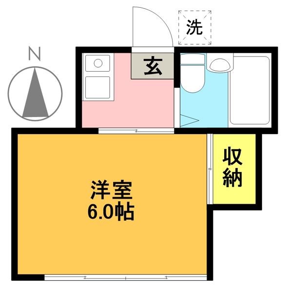 世田谷区羽根木のアパートの間取り