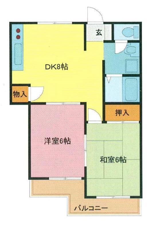 さいたま市浦和区高砂のマンションの間取り