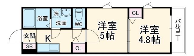 (仮称)Oak豊中本町の間取り