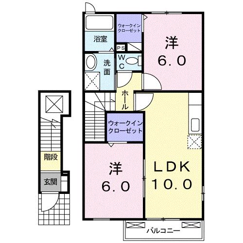 ファミール古賀浦Ｂの間取り