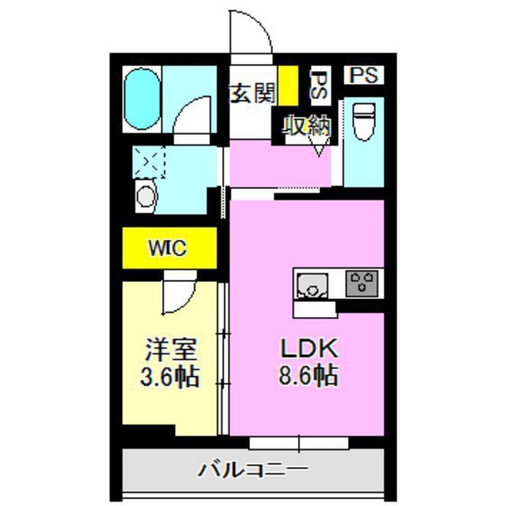 シャーメゾン表町の間取り