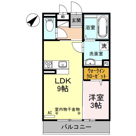 ブランズ北魚津の間取り