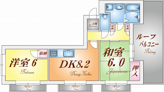 ドール霞ヶ丘の間取り