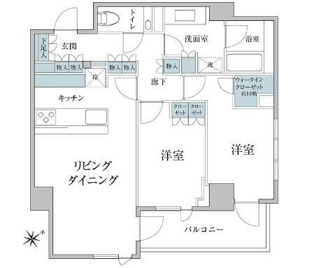 ザ・パークハウス南青山常盤松の間取り