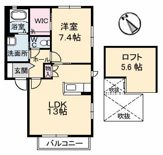 【シャルム西野の間取り】