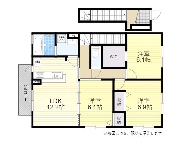 ウィット川崎２　Ｅ棟の間取り