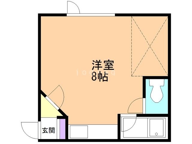 ＥａｓｔＶｉｌｌａｇｅＡｐａｒｔｍｅｎｔの間取り