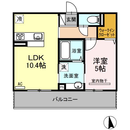 アルモニーB棟の間取り