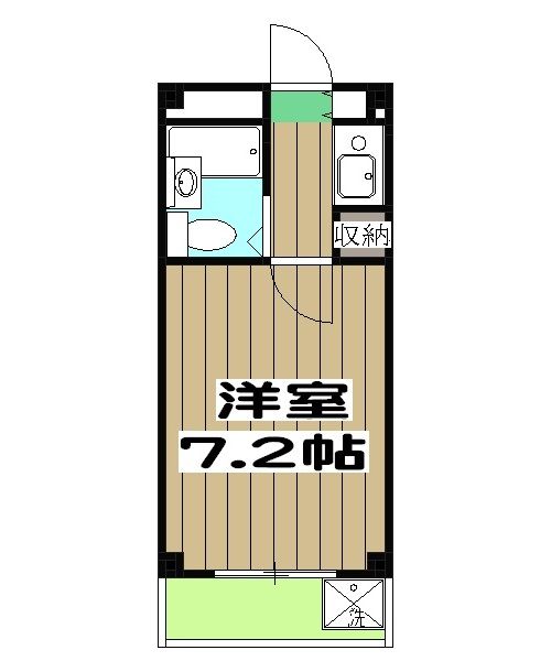 京都市右京区西京極西大丸町のマンションの間取り