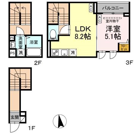 グラナーデ荒川の間取り