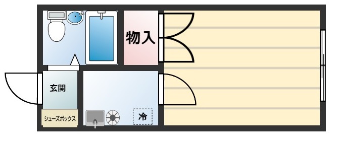 セゾン京山Iの間取り