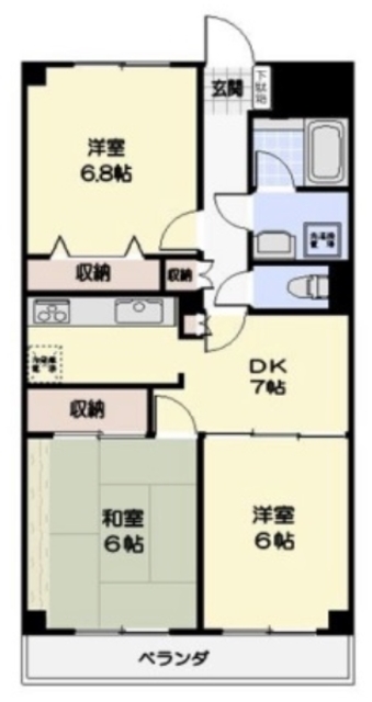 ペアヒルズ大野の間取り