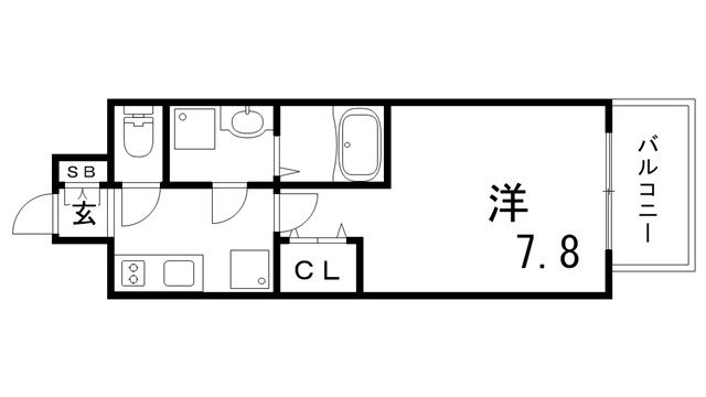 エスリード神戸三宮ノースゲートの間取り