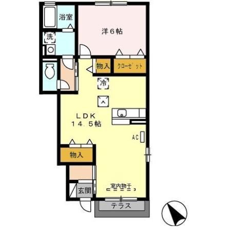 東海市富木島町伏見のアパートの間取り