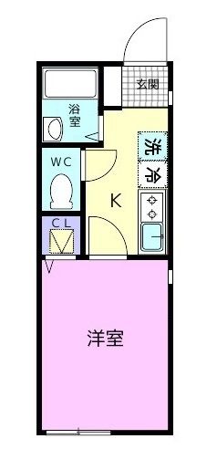 和歌山市本脇のアパートの間取り