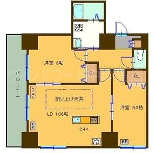 【札幌市白石区菊水九条のマンションの間取り】