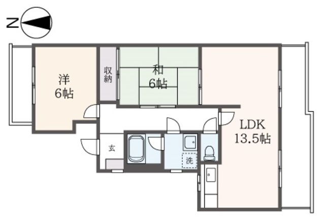 川崎市多摩区生田のマンションの間取り